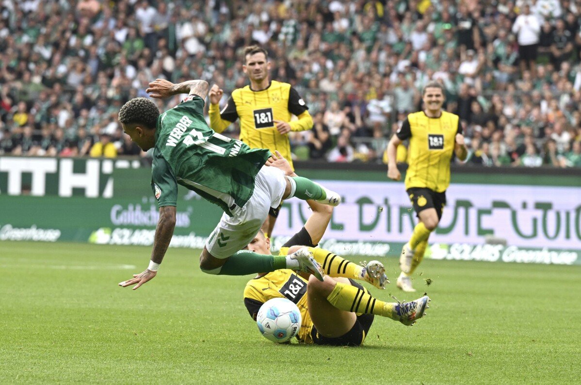 Dortmund verliert Punkte in 0-0-Unentschieden gegen Bremen nach einer roten Karte für Nico Schlotterbeck